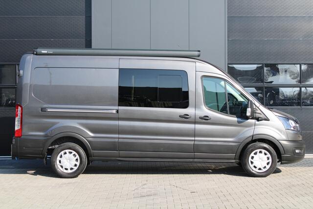 Ford TRANSIT 350 2.0 TDCI L3H2 Trend 130pk - Camper/Grijs Kenteken - Blind Spot - ACC - Trekhaak - Stoelverwarming - Luifel - Rijklaar