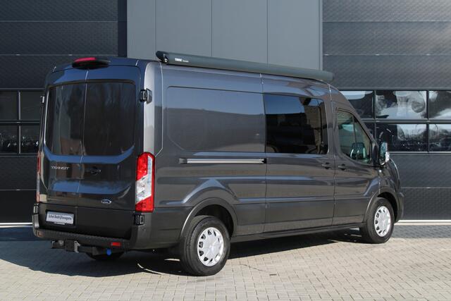 Ford TRANSIT 350 2.0 TDCI L3H2 Trend 130pk - Camper/Grijs Kenteken - Blind Spot - ACC - Trekhaak - Stoelverwarming - Luifel - Rijklaar