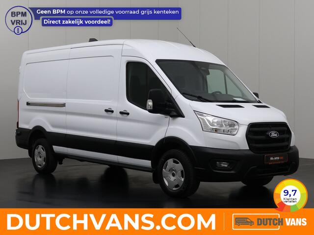 Ford TRANSIT 130PK L3H2 | Navigatie | Camera | Airco | Fabrieksgarantie | Cruise | Trekhaak | Betimmering | 3-Zits
