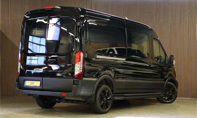 Ford TRANSIT 350 2.0 TDCI L3H2 165 PK AUT Limited DC | Dubbel Cabine | 7-Zitter | 360 Camera | ACC | Navigatie | Bi-Xenon | Lane assist | Trekhaak | BLIS | CarPlay | Stoelverwarming | Stuurwielverwarming