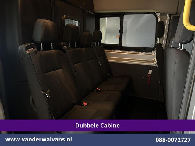 Ford TRANSIT 2.0 TDCI 131pk L3H2 Dubbele Cabine Euro6 Airco | 7-Zits | Imperiaal | 2500kg Trekhaak | Cruisecontrol Verwarmde voorruit, Parkeersensoren