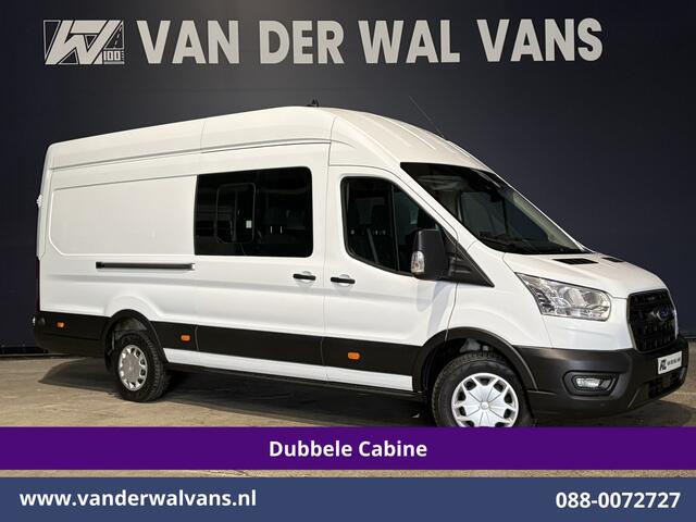 Ford TRANSIT 2.0 TDCI 170pk L4H3 Dubbele Cabine Euro6 Airco | 6-zits | Camera | LED | Apple Carplay Cruisecontrol, Android Auto, Stoelverwarming, Verwarmde Voorruit, Parkeersensoren, Bijrijdersbank
