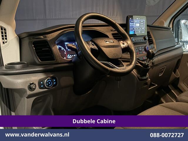 Ford TRANSIT 2.0 TDCI 170pk L4H3 Dubbele Cabine Euro6 Airco | 6-zits | Camera | LED | Apple Carplay Cruisecontrol, Android Auto, Stoelverwarming, Verwarmde Voorruit, Parkeersensoren, Bijrijdersbank
