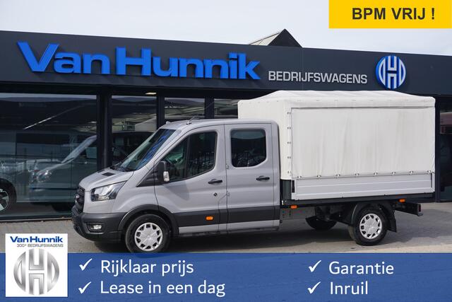 Ford TRANSIT 350L 130PK Doka Open Laadbak L3 BPM VRIJ!! Sync4 Navi, Camera, Adap Cruise, Garantie 2028!! NR. D01*