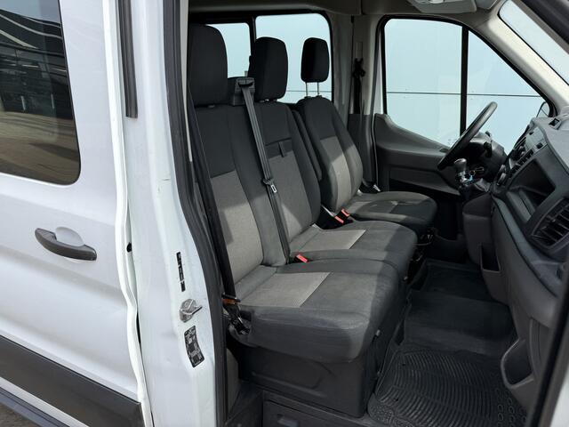 Ford TRANSIT DC 2.0 TDCI L3H2 130PK 6- persoons Dubbele cabine L3H2 Trekhaak Parkeersensoren voor