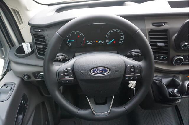 Ford TRANSIT 350L 130PK L3H3 BPM VRIJ!! Airco, Cruise, Camera, Trekhaak!! NR. J01*