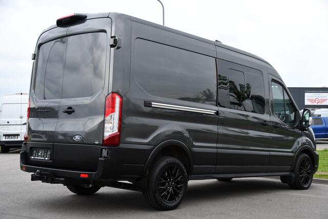 Ford TRANSIT 350 2.0 TDCI L3H2 DC PB Edition Facelift! Virtual, 360 Camera, Adaptieve Cruise, Carplay, Xenon, 165pk, Automaat, Trekhaak, Stuurverwarming, Stoelverwarming, Uniek!