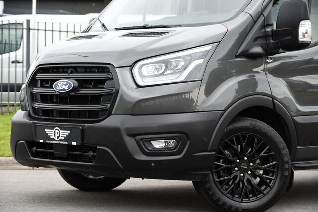 Ford TRANSIT 350 2.0 TDCI L3H2 DC PB Edition Facelift! Virtual, 360 Camera, Adaptieve Cruise, Carplay, Xenon, 165pk, Automaat, Trekhaak, Stuurverwarming, Stoelverwarming, Uniek!