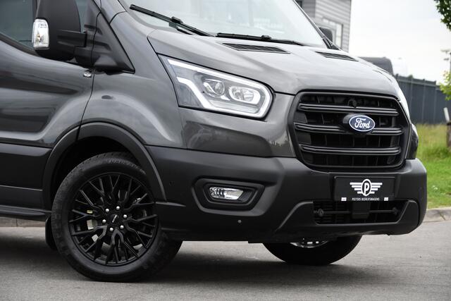Ford TRANSIT 350 2.0 TDCI L3H2 DC PB Edition Facelift! Virtual, 360 Camera, Adaptieve Cruise, Carplay, Xenon, 165pk, Automaat, Trekhaak, Stuurverwarming, Stoelverwarming, Uniek!