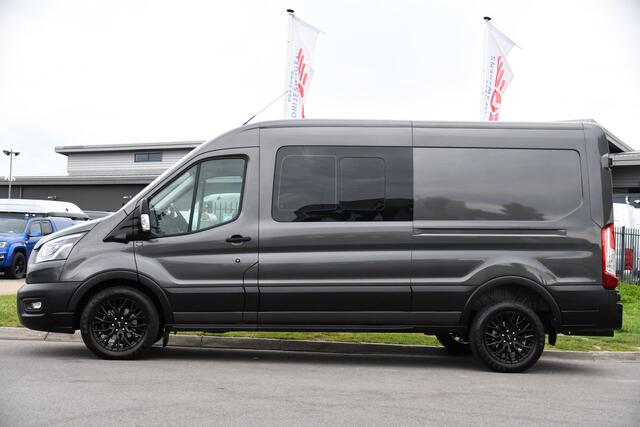 Ford TRANSIT 350 2.0 TDCI L3H2 DC PB Edition Facelift! Virtual, 360 Camera, Adaptieve Cruise, Carplay, Xenon, 165pk, Automaat, Trekhaak, Stuurverwarming, Stoelverwarming, Uniek!
