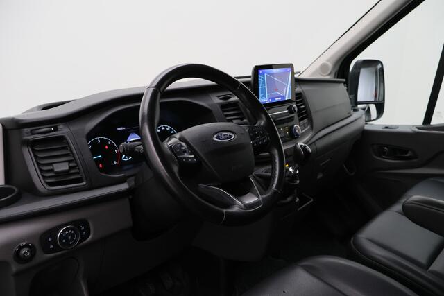 Ford TRANSIT 350 2.0 TDCI L3H2 Trend Leer, 3-Zits, Camera, Cruise, Apple Carplay, Rijstrooksensor, PDC, DAB