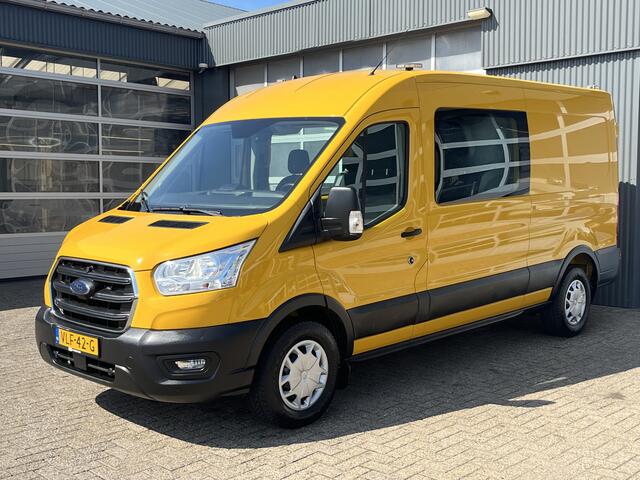 Ford TRANSIT 350 2.0 TDCI L3H2 DC RWD Airco Cruise control Trekhaak 3500kg trekgewicht Kastinrichting 5-Persoons Telefoonverbinding Stoelverwarming Euro 6