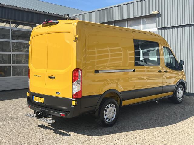 Ford TRANSIT 350 2.0 TDCI L3H2 DC RWD Airco Cruise control Trekhaak 3500kg trekgewicht Kastinrichting 5-Persoons Telefoonverbinding Stoelverwarming Euro 6