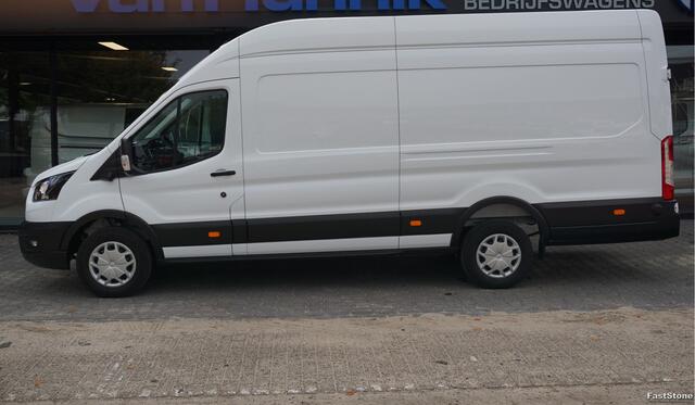 Ford TRANSIT 350L 165PK RWD-10 AUT L4H3 BPM VRIJ!! Navi, Cam, Adap. Cruise, 270° Deur, 3.5T Trekgewicht!! NR. DJ02*
