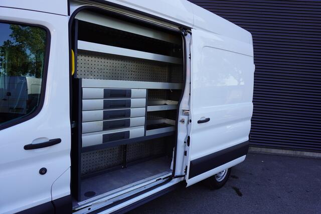 Ford TRANSIT 170pk Automaat L3H3 2 Schuifdeuren Airco Cruise control Werkplaats inrichting 3-Zits Parkeersensoren