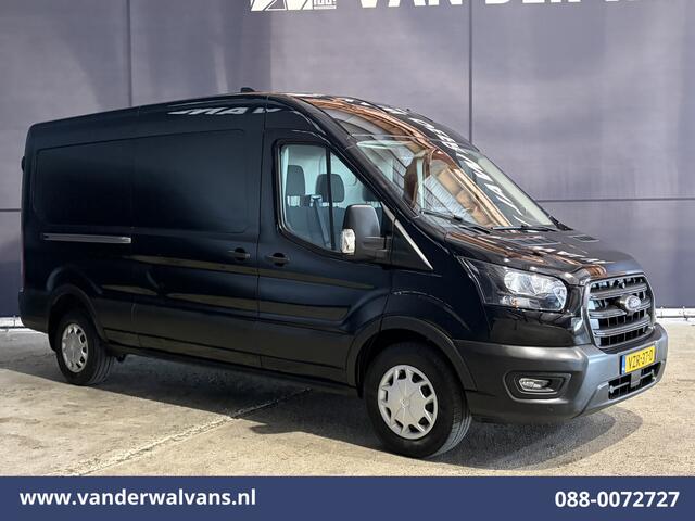 Ford TRANSIT 2.0 TDCI 130pk L3H2 Euro6 Airco | Apple Carplay | Adaptieve Cruisecontrol | 2500kg Trekhaak Android Auto, Verwarmde Voorruit, Parkeersensoren, Bijrijdersbank
