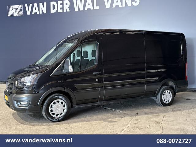 Ford TRANSIT 2.0 TDCI 130pk L3H2 Euro6 Airco | Apple Carplay | Adaptieve Cruisecontrol | 2500kg Trekhaak Android Auto, Verwarmde Voorruit, Parkeersensoren, Bijrijdersbank