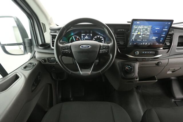 Ford TRANSIT Elektrisch 68 kWh L2H3 | Snelladen | SOH 97% | Clima | 360° Camera | Cruise | 3 Zits | Carplay | Navi