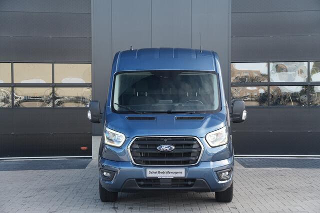 Ford TRANSIT 350 2.0 TDCI L3H2 Limited DC 185pk 5 Zits - 2x Schuif - Trekhaak - Cruise - Camera - Bi Xenon - Carplay/Android - Rijklaar