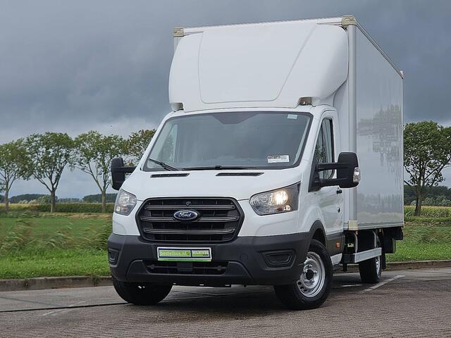 Ford TRANSIT 350 2.0 TDCI L4 Airco, Laadklep, Zijdeur, Lat-om-Lat Betimmerd, Euro6, 130PK, Spoiler, Oh-Historie, NAP