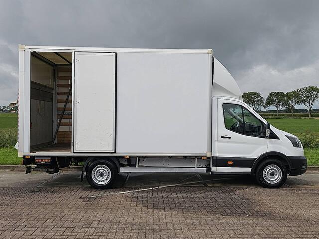Ford TRANSIT 350 2.0 TDCI L4 Airco, Laadklep, Zijdeur, Lat-om-Lat Betimmerd, Euro6, 130PK, Spoiler, Oh-Historie, NAP
