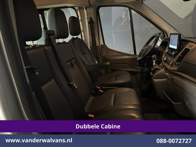 Ford TRANSIT 2.0 TDCI 131pk L3H2 Dubbele Cabine Euro6 Airco | 7-Zits | Camera | Navigatie | 2500kg Trekhaak | Apple Carplay Cruisecontrol, Android Auto, Verwarmde Voorruit, Parkeersensoren, Bijrijdersbank