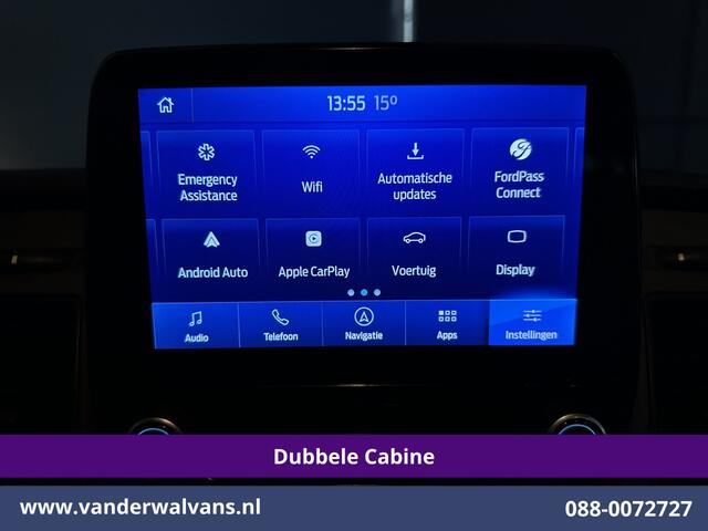 Ford TRANSIT 2.0 TDCI 131pk L3H2 Dubbele Cabine Euro6 Airco | 7-Zits | Camera | Navigatie | 2500kg Trekhaak | Apple Carplay Cruisecontrol, Android Auto, Verwarmde Voorruit, Parkeersensoren, Bijrijdersbank
