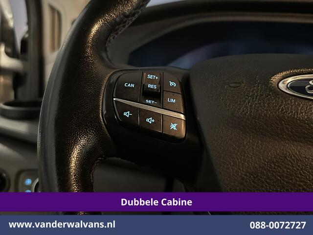 Ford TRANSIT 2.0 TDCI 131pk L3H2 Dubbele Cabine Euro6 Airco | 7-Zits | Camera | Navigatie | 2500kg Trekhaak | Apple Carplay Cruisecontrol, Android Auto, Verwarmde Voorruit, Parkeersensoren, Bijrijdersbank