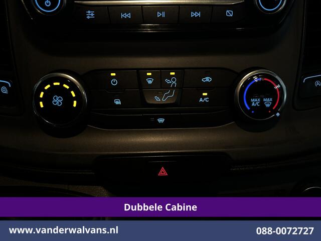 Ford TRANSIT 2.0 TDCI 131pk L3H2 Dubbele Cabine Euro6 Airco | 7-Zits | Camera | Navigatie | 2500kg Trekhaak | Apple Carplay Cruisecontrol, Android Auto, Verwarmde Voorruit, Parkeersensoren, Bijrijdersbank