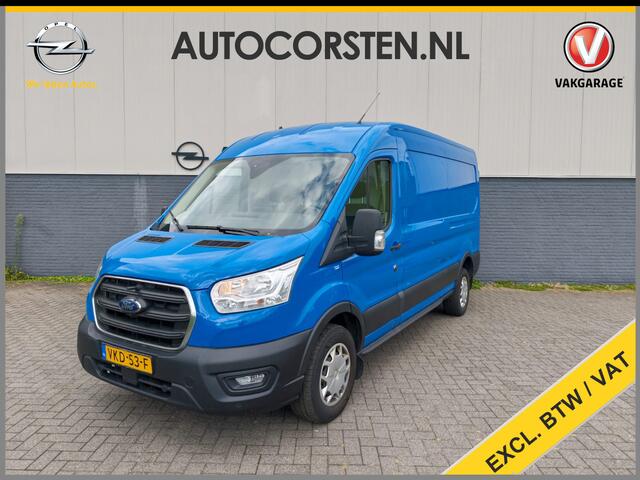 Ford TRANSIT 350 2.0TDCI 130PK Hybride L3H2 Euro 6 3-Peroons Trekhaak Stoelverwarming Camera Navi Voorruitverwarming Pdc MHEV RWD Cruise Control 2.750KG Trekgewicht 2.750KG Trekgewicht 1e Eigenaar