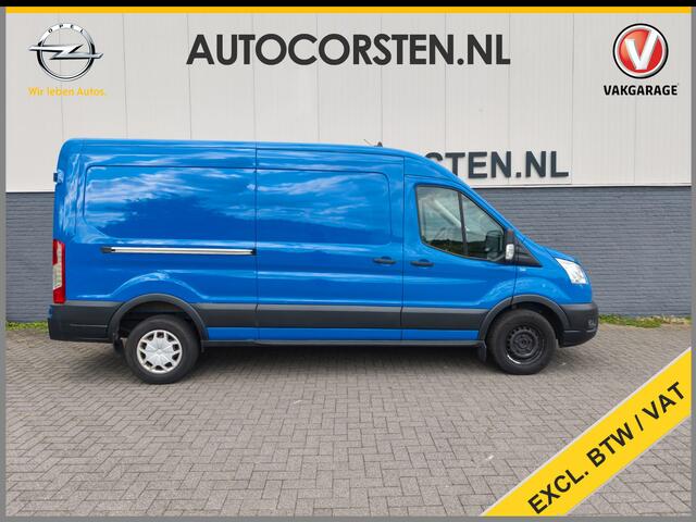 Ford TRANSIT 350 2.0TDCI 130PK Hybride L3H2 Euro 6 3-Peroons Trekhaak Stoelverwarming Camera Navi Voorruitverwarming Pdc MHEV RWD Cruise Control 2.750KG Trekgewicht 2.750KG Trekgewicht 1e Eigenaar