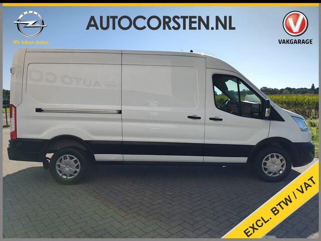 Ford TRANSIT 350 2.0TDCI 130PK Euro 6 L3H2 3-Persoons Camera Stoelverwarming Airco Cruise Control Bluetooth Pdc Voorruit verwarmbaar Wandbetimmering Schuifdeur Wifi Dealeronderhouden
