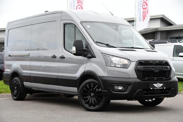 Ford TRANSIT 350 2.0 TDCI L3H2 Raptor Edition FACELIFT! Virtual, 360 Camera, Carplay, Adaptieve Cruise, Stoelverwarming, Stuur verwarming, 165pk, automaat, Trekhaak, Uniek!