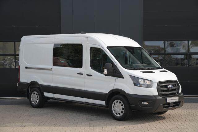 Ford TRANSIT 350 2.0 TDCI L3H2 Trend DC 165pk - 6 Zits - Trekhaak - Cruise - Camera - Stoelverwarming - Bluetooth - Rijklaar