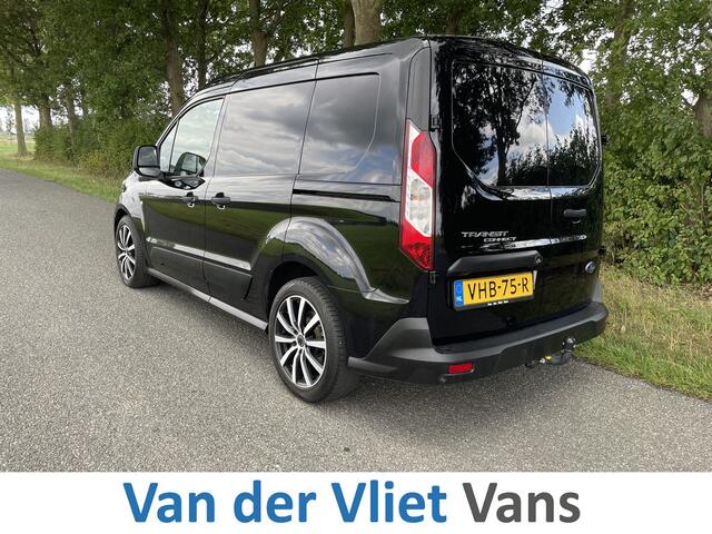 Ford TRANSIT CONNECT 1.5 E6 120pk Automaat Limited 3-zits BPM Vrij! Lease ¤296 p/m, Airco Climatronic, Parkeersensoren, Navigatie + Camera, Led koplampen, Trekhaak.