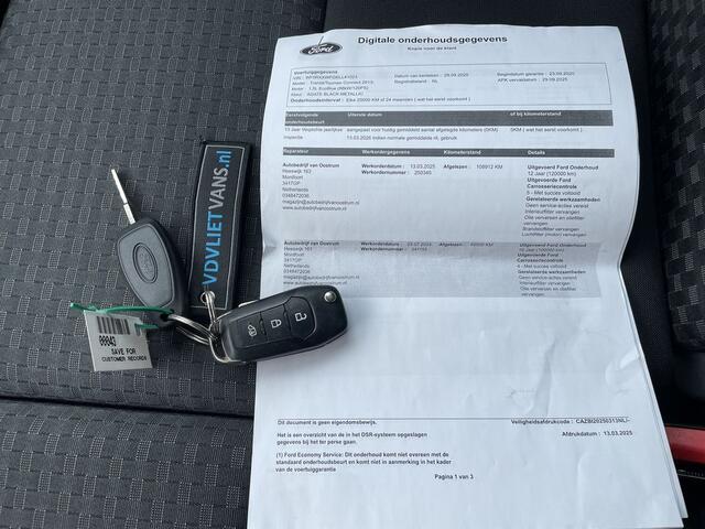 Ford TRANSIT CONNECT 1.5 E6 120pk Automaat Limited 3-zits BPM Vrij! Lease ¤296 p/m, Airco Climatronic, Parkeersensoren, Navigatie + Camera, Led koplampen, Trekhaak.