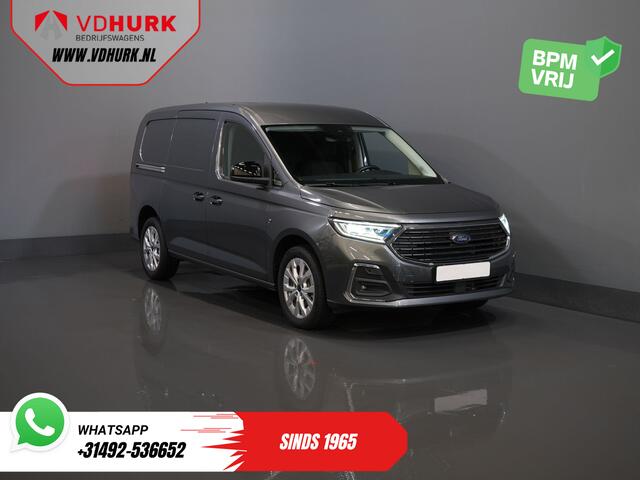 Ford TRANSIT CONNECT 2.0 125 pk DSG Aut. L2 Limited BPM VRIJ! Adapt.Cruise/ LED/ Virtual Cockpit/ Stoelverw./ Carplay/ Stuurverw./ Navi/ Camera/ PDC/ Climate/ Alarm/ Garantie 08-2026