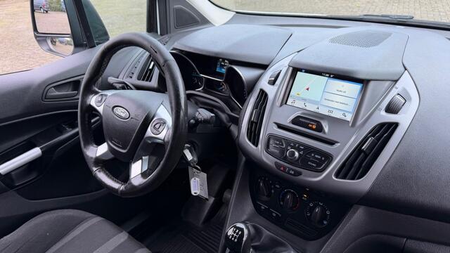 Ford TRANSIT CONNECT 1.5 TDCI 55KW 75PK EURO 6 BIJRIJDERSBANK 3 ZITS/ AIRCO/ RVS IMPERIAAL/ TREKHAAK/