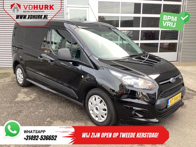 Ford TRANSIT CONNECT 1.6 TDCI 100 pk L2 Trend BPM VRIJ! 3 Pers./ Airco/ NL Auto/ Trekhaak