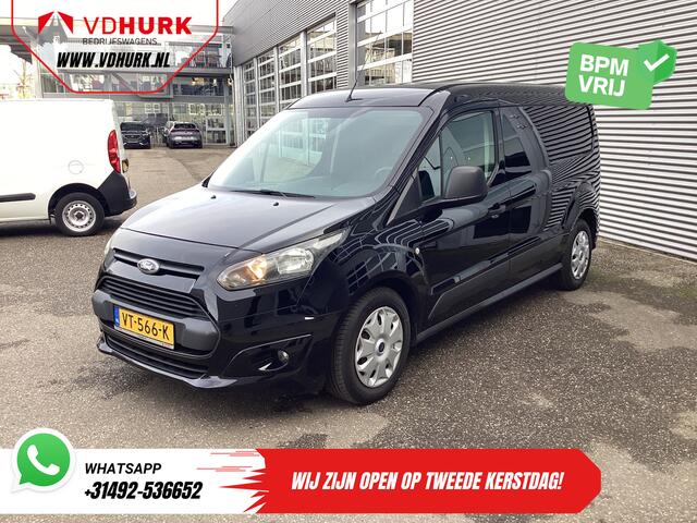 Ford TRANSIT CONNECT 1.6 TDCI 100 pk L2 Trend BPM VRIJ! 3 Pers./ Airco/ NL Auto/ Trekhaak