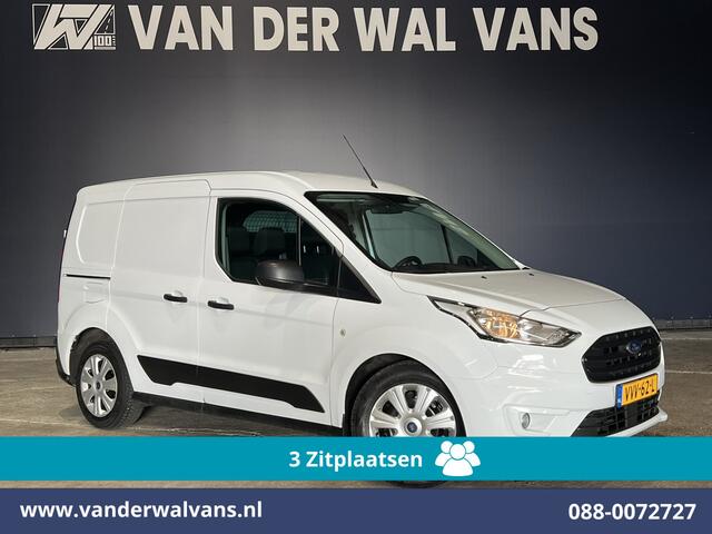 Ford TRANSIT CONNECT 1.5 EcoBlue 100pk L1H1 Euro6 Airco | 3-Zits | Parkeersensoren | Trekhaak Zijdeur, Verwarmde voorruit, Bijrijdersbank