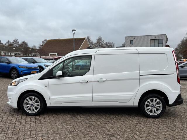 Ford TRANSIT CONNECT 1.5 EcoBlue L2 Limited | 100pk | Trekhaak | Dubbele Zijschuifdeur! | Stoelverwarming | Houten Laadvloer | 16" LMV | All Season banden