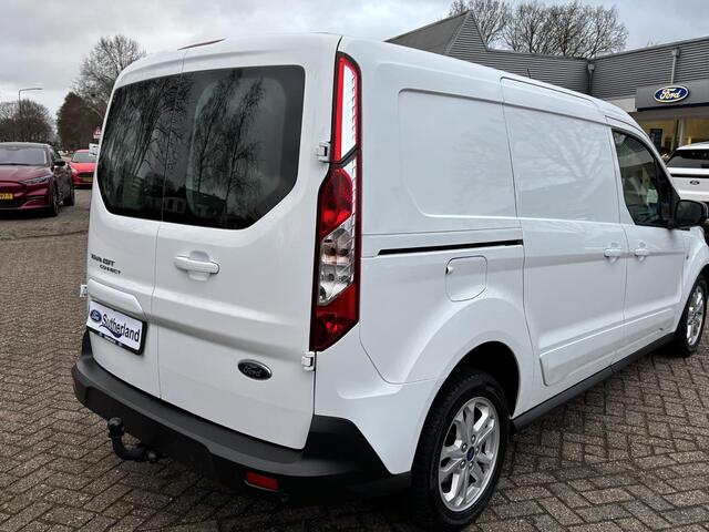 Ford TRANSIT CONNECT 1.5 EcoBlue L2 Limited | 100pk | Trekhaak | Dubbele Zijschuifdeur! | Stoelverwarming | Houten Laadvloer | 16" LMV | All Season banden