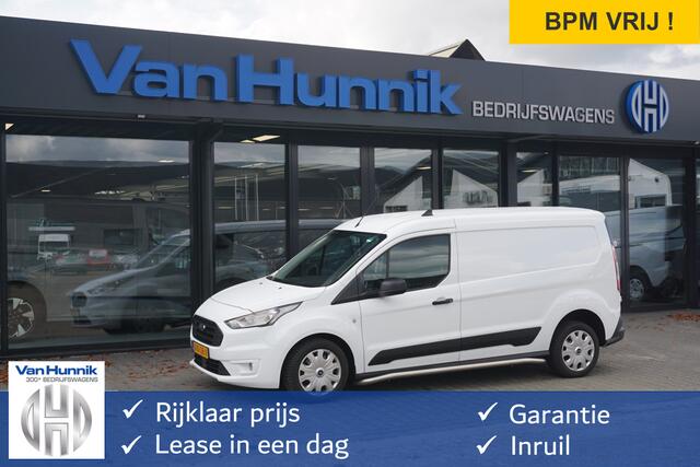 Ford TRANSIT CONNECT 1.5 TDCI L2 TREND 100PK BPM VRIJ!! Navi, Camera, Airco, Cruise, Trekhaak!! NR. H01*