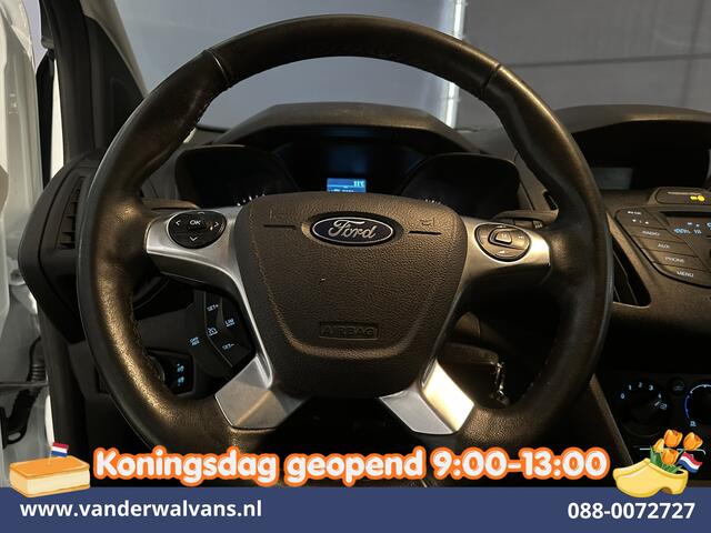 Ford TRANSIT CONNECT 1.5 TDCI 101pk L2H1 Inrichting Euro6 Airco | Cruisecontrol | 3-Zits | Trekhaak | Verwarmde voorruit Dakdragers, Bijrijdersbank