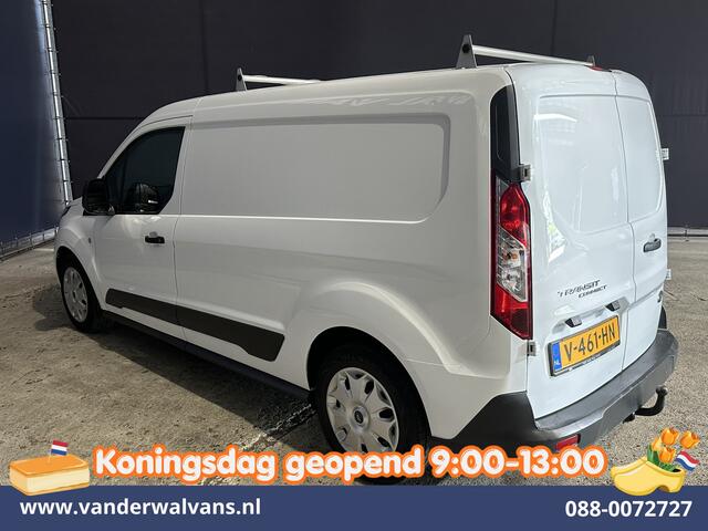 Ford TRANSIT CONNECT 1.5 TDCI 101pk L2H1 Inrichting Euro6 Airco | Cruisecontrol | 3-Zits | Trekhaak | Verwarmde voorruit Dakdragers, Bijrijdersbank
