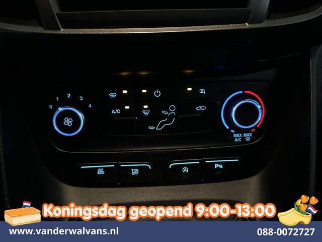 Ford TRANSIT CONNECT 1.5 EcoBlue L2H1 Euro6 Airco | 3-Zits | Camera | Apple Carplay | Verwarmde voorruit | Trekhaak Parkeersensoren, Bijrijdersbank