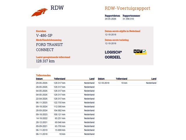 Ford TRANSIT CONNECT 1.5TDCI L1 Marge Geen BTW 3-Persoons Trekhaak Airco Bluetooth Pdc Lmv Trend Schuifdeur Tussenwand 1e Particuliere Eigenaar 1.200KG Trekgewicht Origineel Nederlandse Auto