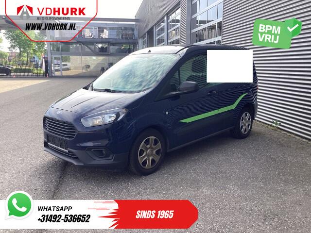 Ford TRANSIT COURIER 1.0 EcoBoost 100 pk BPM-vrij BENZINE/ Lage KM-stand!/ Voorruit verw./ Airco