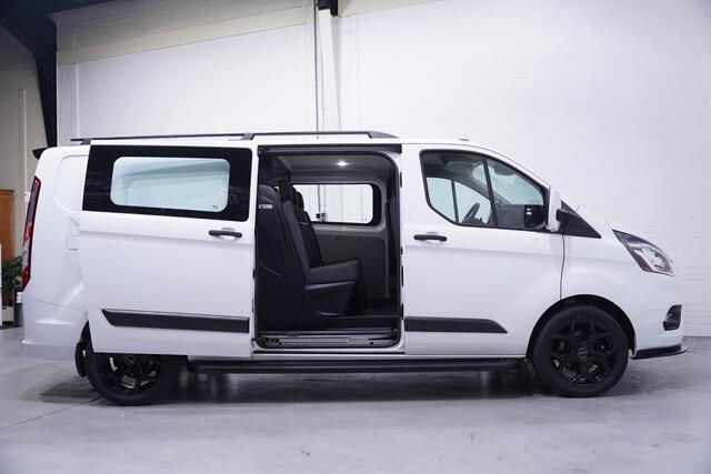 Ford TRANSIT CUSTOM 2.0 TDCI 130 pk Dubbel Cabine Edition 6-Zits Navi, Camera, 18" LMV, Raptor Grille, Treeplanken